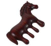 HOOWIFFY Pettine Massaggiatore per Cuoio Capelluto in Legno di Rosa a Forma di Cavallo, Spazzola per Massaggio Rilassante, come Regalo per L'anno del Cavallo 2026