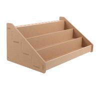 HOOWIFFY Porta Colori Acrilici in Legno con 13 Scomparti e Design a Livelli, Supporto per Pennelli e Organizzatore Decorativo per Artisti da Tavolo e Casa