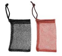 HOOWIFFY Sacchetti per Saponetta in Nylon 2 Pezzi Cordino Porta Portatile per Bagno, Sacchetti di Schiumogena per Doccia, Custodia Comoda per Shampoo Solido e Conservazione Saponi