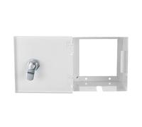 HOOWIFFY Scatola di Presa Esterna in Ferro Serratura, Copertura per Presa Elettrica Antispruzzo Resistente alle Intemperie, Protezione per Uso Domestico, Parcheggi e Comunità, Cassetta