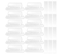 HOOWIFFY Set 110 Linguette per Cartelle Sospese e Schede Indice in Pvc Trasparente, Etichette Staccabili per File, Inserti per Cartelline Ufficio, Organizzazione Documenti per Studenti