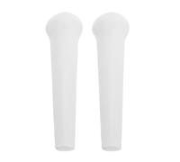 HOOWIFFY Set 2 Pezzi Pestelli in Ceramica Multiuso per Macinare Aglio e Spezie, Bastoncini da Cucina Riutilizzabili per Medicina e Cucina Bianco