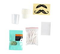 HOOWIFFY Set Bastoncini di Cera Depilatoria Monouso per Peli Nasali, Applicatori in Silicone e Legno per Pulizia Narici Quotidiana, Kit Ceretta Naso Leggero Unisex per Uso Sicuro e Pratico