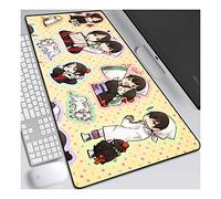 Hoozuki no Reitetsu Tappetino Mouse Gaming 900x 400mm XXL per Mouse e PC, 3mm Mouse Pad Antiscivolo Fondo in Gomma con Bordi Cuciti, D
