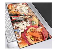 Hoozuki no Reitetsu Tappetino Mouse Gaming, Grande Anime Mouse Pad XXL 900x400mm Confortevole, Lavabile, 3mm Antiscivolo Tappetino Scrivania Supporto per Ufficio Computer, Adatto per computer e PC, A