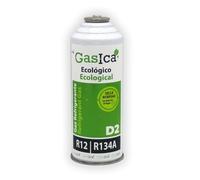 Hop Parts GASICA D2 Gas Refrigerante biologico ed ecologico 226 g | Equivalente a 680 g R12 e 590 g R134A | Compatibile con R12 e R134A | Sigilla Microfughe | Gas di raffreddamento Aria condizionata