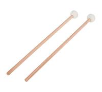 Hopbucan 1 paio di bacchette in feltro con manico in legno per accessori per strumenti a percussione