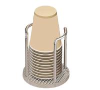 Hopbucan 1 x Distributore di Bicchieri di Carta, Porta Bicchieri, Dispenser per Bicchieri, Collutorio, Bicchiere per Collutorio, Supporto di Conservazione, 11,5 x 13 cm