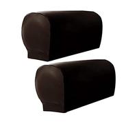 Hopbucan Copribraccioli, 2 pezzi, rivestimento per braccioli, in pelle PU ultra spessa e morbida, per lettini, divani, sedie B