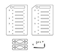 Hopbucan Gabbia per Dischi rigidi da 3,5 HDD 8 x 3,5 HDD Gabbia Rack Fai da Te per BTC Mining Computer Memory Expansion