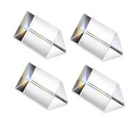 Hopbucan Prisma Triangolare per Luci Prismi Ottici in 4 Pezzi Trasparenti