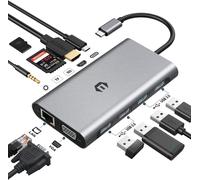 HOPDAY HB026 11 in 1 Hub USB C Docking Station USB C Triplo Display Adattatore