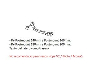 Hope Adattatore Pinza Freno A Disco K Postmount Black