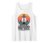Hope Anchors The Soul Ebrei 6:19 Versetto della Bibbia Cristiano Canotta
