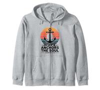 Hope Anchors The Soul Ebrei 6:19 Versetto della Bibbia Cristiano Felpa con Cappuccio