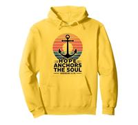 Hope Anchors The Soul Ebrei 6:19 Versetto della Bibbia Cristiano Felpa con Cappuccio