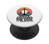 Hope Anchors The Soul Ebrei 6:19 Versetto della Bibbia Cristiano PopSockets PopGrip Adesivo