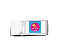 Hope Can Set You Free Art Deco Fashion Slim Money Clip in acciaio inox titolare Pocket Wallet