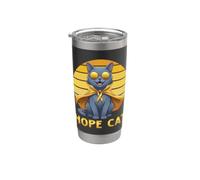 Hope Cat Chartreux Nastro Giallo Consapevolezza del cancro infantile Bicchiere termico in acciaio inox doppia parete