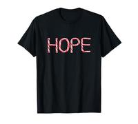 Hope - Christian Faith Candy Cane Red & White Christmas Maglietta