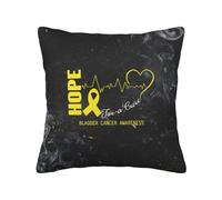 Hope for A Bladder Cancer Awareness Federe Cuscini Morbido Fodere Cuscino Square Fodere Cuscini per Terrazza Esterno Balcone 45X45Cm