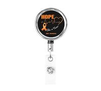 Hope for A Cure ADHD Awareness Bobina porta badge in metallo per impieghi gravosi, porta badge retrattile con clip da cintura per porta badge identificativo dipendente insegnante