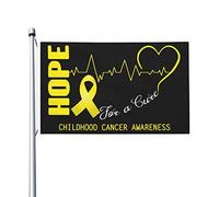 Hope For Childhood Cancer Awareness Flag Robuste Bandiere Durevole Bandiera Da Giardino Per Decorazione Giardino Esterno 3X5Ft
