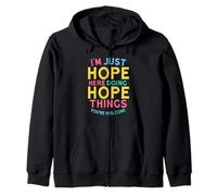 Hope Here Doing Hope Things Funny Hope Name Felpa con Cappuccio