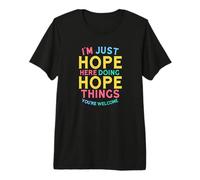 Hope Here Doing Hope Things Funny Hope Name Maglietta Premium