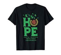 Hope Hold On Pain Ends Sunflower Scoliosis Awareness Gift Maglietta