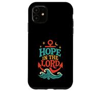 Hope in the Lord Anchor Isaia 40:31 Versetto della Bibbia cristiana Custodia per iPhone 11