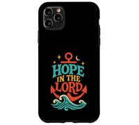 Hope in the Lord Anchor Isaia 40:31 Versetto della Bibbia cristiana Custodia per iPhone 11 Pro Max