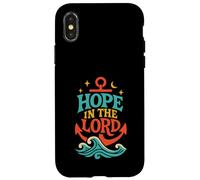 Hope in the Lord Anchor Isaia 40:31 Versetto della Bibbia cristiana Custodia per iPhone X/XS