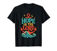 Hope in The Lord Anchor Isaia 40:31 Versetto della Bibbia Cristiana Maglietta