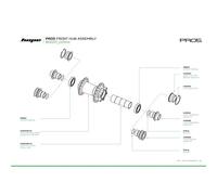 Hope Mozzo Anteriore Pro 5 Boost Red