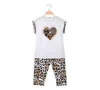 Hope Star Completo 2 pezzi da ragazza animalier con pinocchietti