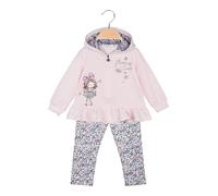 Hope Star Completo da neonata 3 pezzi con cappuccio e leggings fiorati