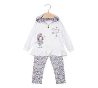 Hope Star Completo da neonata 3 pezzi con cappuccio e leggings fiorati