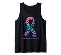 Hope Strength Faith Heal - Nastro per la sensibilizzazione sul Cancro alla tiroide Canotta