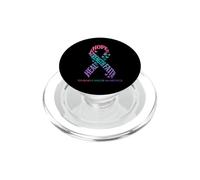 Hope Strength Faith Heal - Nastro per la sensibilizzazione sul cancro alla tiroide PopSockets PopGrip per MagSafe