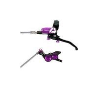 Hope tech 4 v4 disc break tubo intrecciato anteriore nero viola