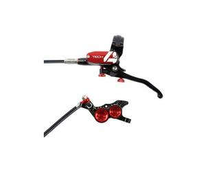 Hope tech 4 v4 disc break tubo standard nero rosso posteriore