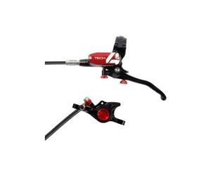 Hope tech4 x2 disc break tubo standard nero rosso posteriore