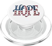 HOPE USA Flag feminine lettering Patriotic Pride Hope PopSockets PopGrip per MagSafe