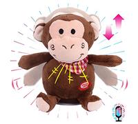 Hopearl Talking Scimmia ripete quello che dici annuire elettrico interattivo giocattolo animato parlare peluche Buddy Festival di compleanno per bambini, 16,5 cm (Monkey)