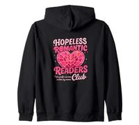 Hopeless Romantic Readers Club Felpa con Cappuccio