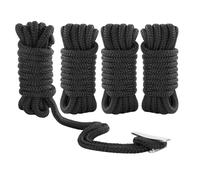 Hopeseily Corda di ormeggio in nylon a doppia treccia con occhiello da 30,5 cm, accessori di grado marino per yacht, pontoni, bassi, bowrider, moto d'acqua, WaveRunners, Sea Doos, colore nero