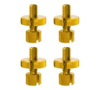 HOPESPANNER 4 Pezzi M8 Regolatore Vite Cavo Frizione Freno Moto in Lega di Alluper Minio Bullone di Regolazione Linea Freno Frizione per Moto Scooter Dirt Bike Tono Oro