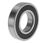 HOPESPANNER 6208DDU Cuscinetti a sfera profondi della scanalatura 4 cm ID 8 cm OD 1,8 cm W P4 Doppia guarnizione in gomma cuscinetti lubrificati 1 pz auto tono argento, nero