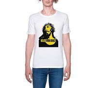 Hopestly Kill Your Idols Maglietta da Uomo a Maniche Corte Casual Leggera Girocollo Bianca Men's Tshirt White Crew Neck